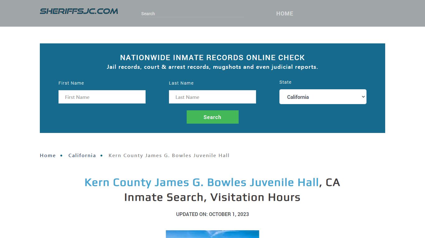 Kern County James G. Bowles Juvenile Hall, CA Inmate Search, Visitation ...
