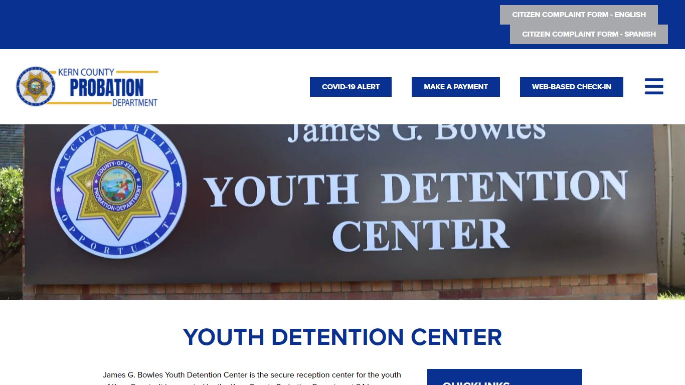 Youth Detention Center - Kern County Probation