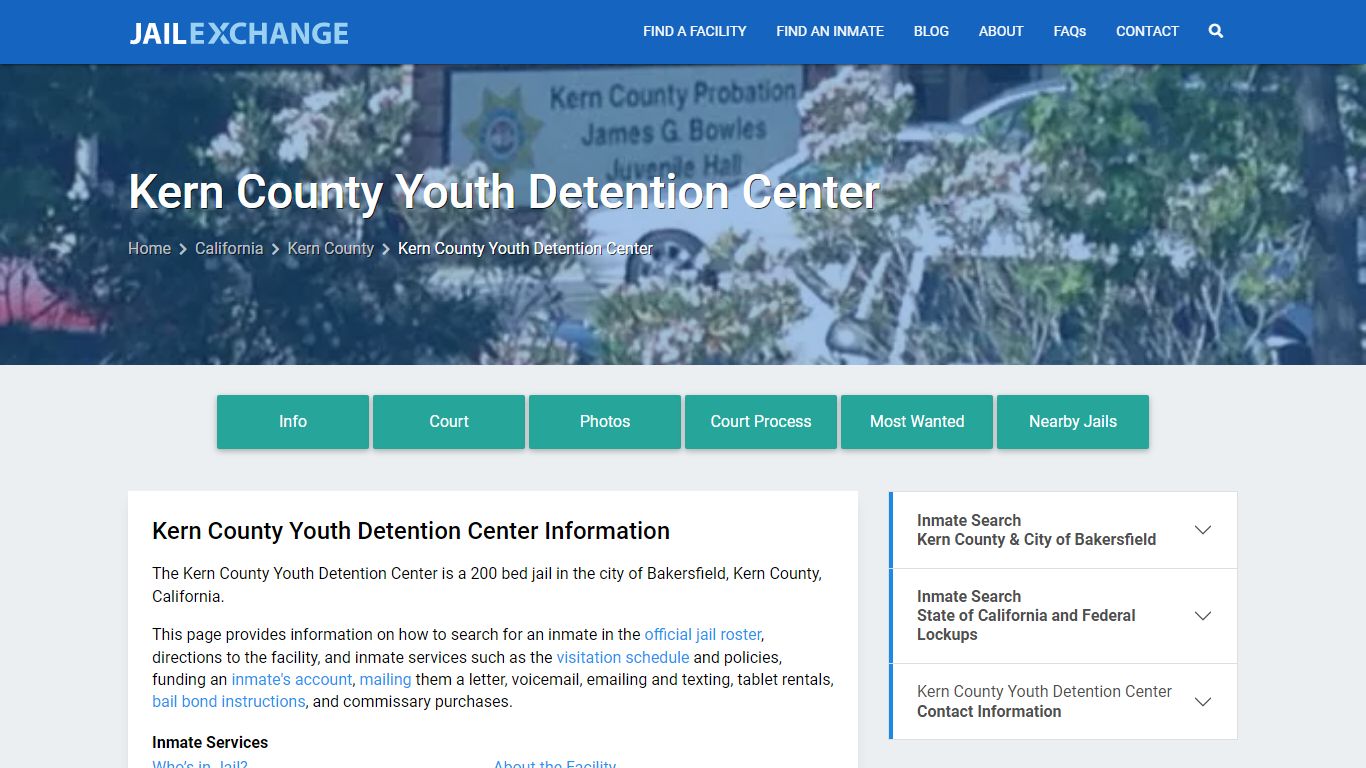 Kern County Youth Detention Center - Jail Exchange